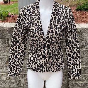 Banana Republic leopard blazer